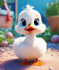 White Duck Baby Paint By Numbers