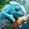 Adorable Chameleon Paint By Numbers
