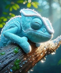 Adorable Chameleon Paint By Numbers
