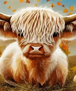 Baby Blonde Cow Paint By Numbers