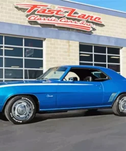 Classic Blue 1969 Camaro Paint By Numbers