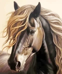 Grey Horse Paint By Numbers