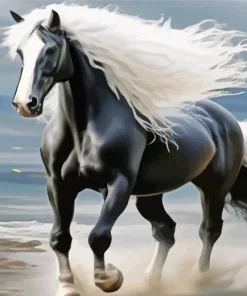 Horse Blond Hair Paint By Numbers