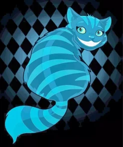 Blue Cheshire Cat Paint By Numbers
