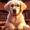 Nerd Blonde Labrador Paint By Numbers