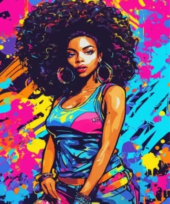 Funky Girl Paint By Numbers