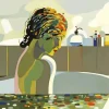 Lady In Bathtub Paint By Numbers