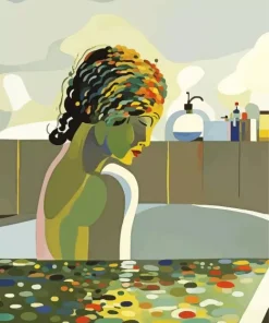 Lady In Bathtub Paint By Numbers