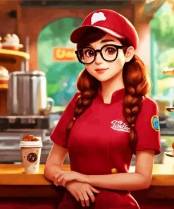 Aesthetic Barista Paint By Numbers