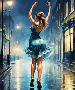Dancing In Rain Paint By Numbers