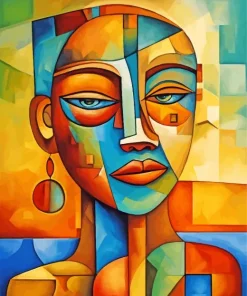Face Cubism Art Paint By Numbers