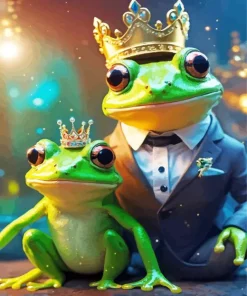 Family Frog Paint By Numbers
