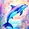 Aesthetic Fantasy Dolphin Paint By Numbers