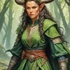 Female Druid Warrior Paint By Numbers