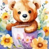 Teddy Bear Art Paint By Numbers