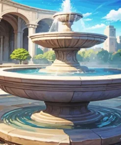 Aesthetic Fountain Paint By Numbers