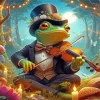 Frog Playing Violin Paint By Numbers