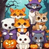 Halloween Animals Paint By Numbers