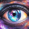 Aesthetic Galaxy Eye Paint By Numbers