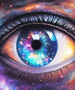 Aesthetic Galaxy Eye Paint By Numbers