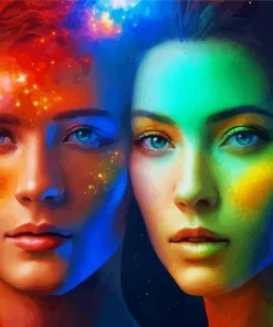 Galaxy People Paint By Numbers