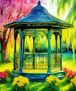 Aesthetic Gazebo Paint By Numbers