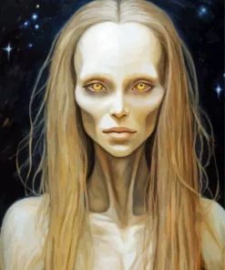 Girl Alien Art Paint By Numbers