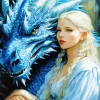 Girl And Dragon Art Paint By Numbers