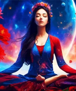 Girl Doing Yoga Paint By Numbers