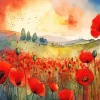 Poppy Flowers Art Paint By Numbers
