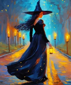 Aesthetic Witch Paint By Numbers