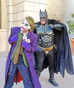 Batman With Joker Paint By Numbers