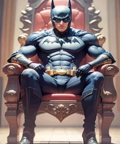 Batman On A Throne Paint By Numbers