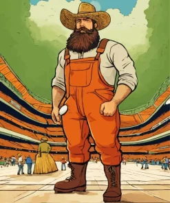 Bearded Cowboy Paint By Numbers