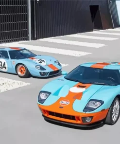 Orange Gt40 Paint By Numbers
