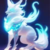 White Fox Pokemon Paint By Numbers