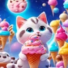 Cat Ice Cream Paint By Numbers