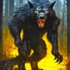 Evil Black Wolf Paint By Numbers