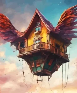 Flying House Paint By Numbers