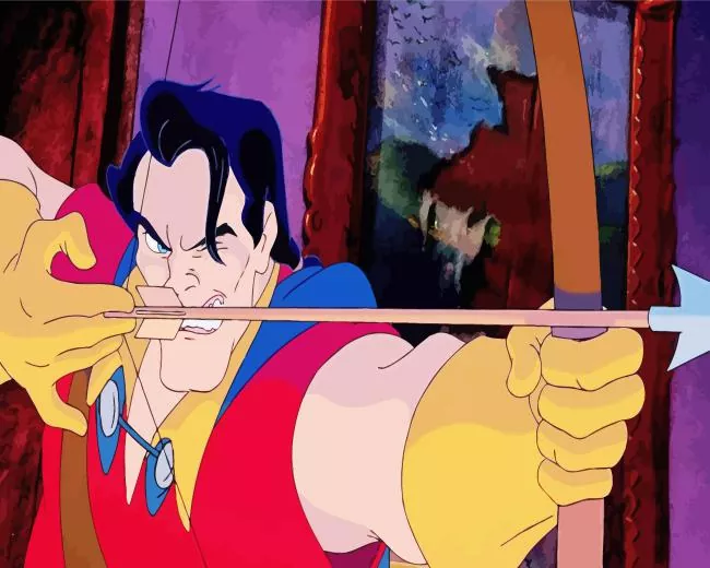 gaston beauty and the beast paint by numbers Gaston Paint By Numbers