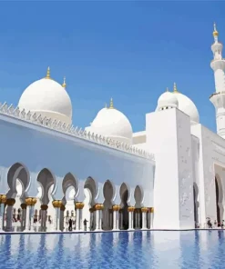 Grand Bur Dubai Masjid Paint By Numbers