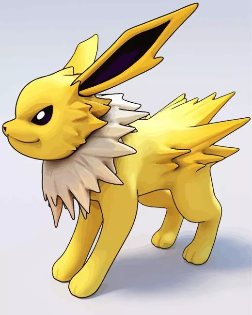 jolteon pokemon paint by numbers Jolteon Pokemon Paint By Numbers