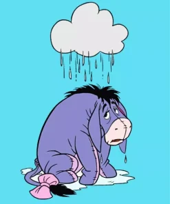 Sad Eeyore Paint By Numbers