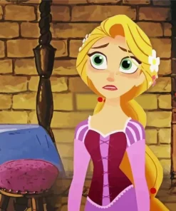 Sad Rapunzel Princess Paint By Numbers