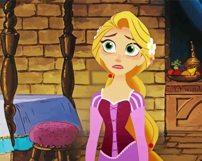 sad rapunzel princess paint by number Sad Rapunzel Princess Paint By Numbers