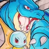 Squirtle And Blastoise Paint By Numbers