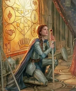 Warrior Kneeling Art Paint By Numbers