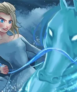 Frozen Elsa And Nokk Paint By Numbers