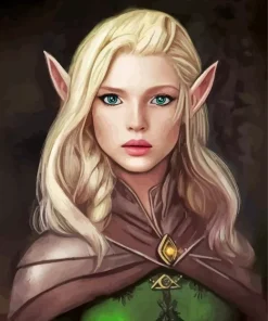 Blonde Elf Paint By Numbers