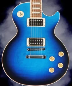 Blue Guitar Paint By Numbers